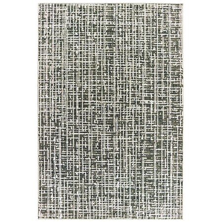Oriental Weavers 3 ft. 10 in. x 5 ft. 5 in. Bowen Rectangular Area Rug Grey B2066W117165ST